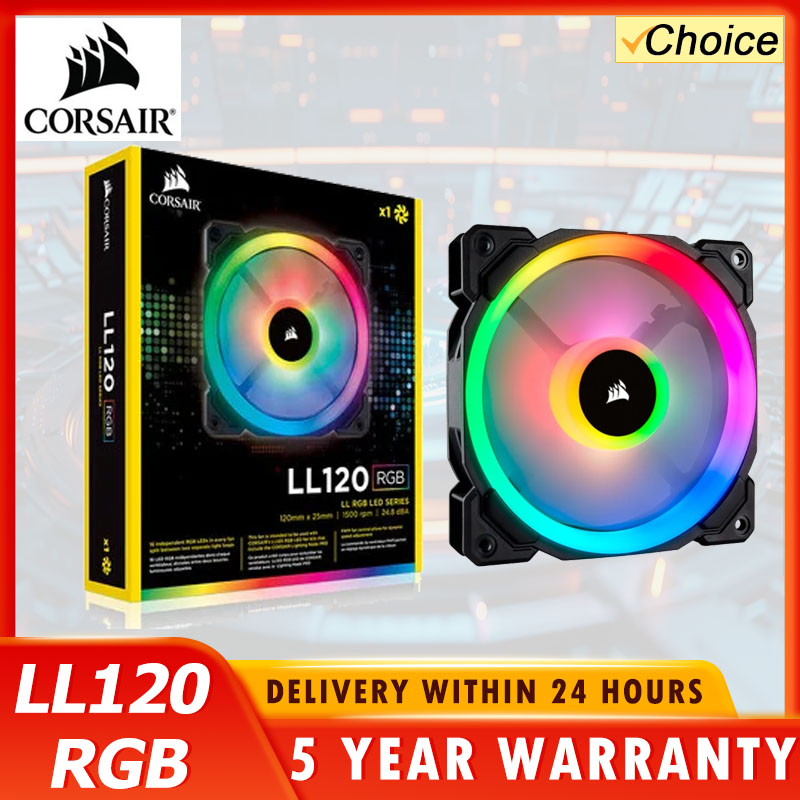 Led Ring Light - พัดลมคอมพิวเตอร์ CORSAIR LL120 RGB ขนาด 120