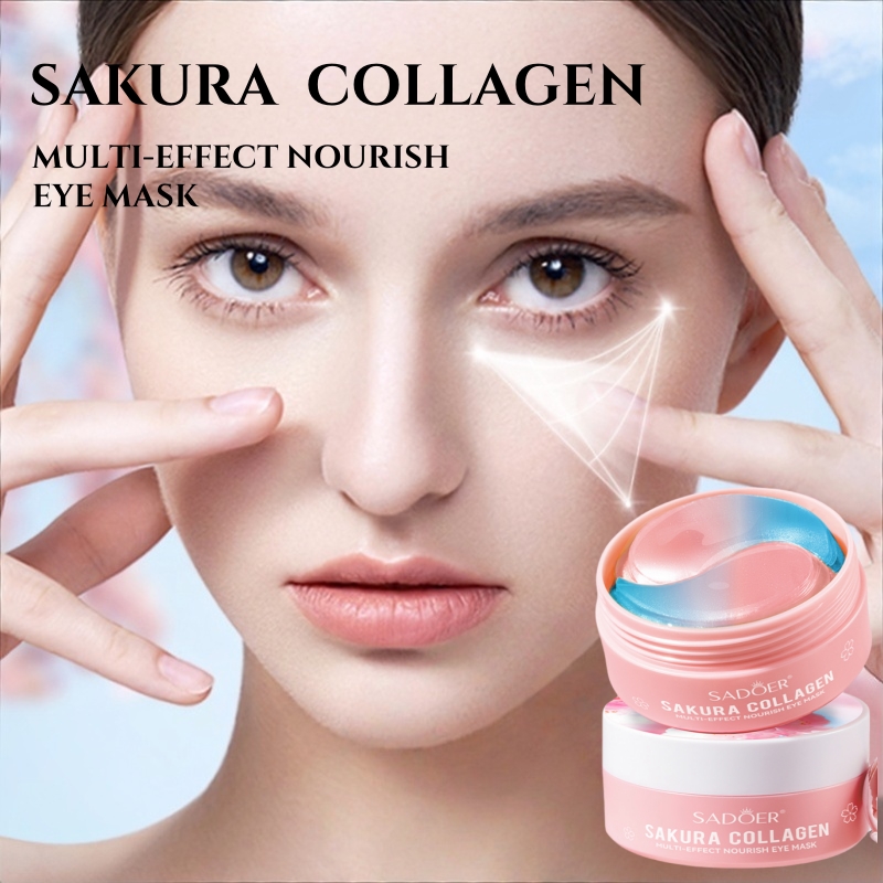 Collagen Eye Patch - 60 ชิ้น ซากุระ คอลลาเจน มัลติเอฟเฟค มาร์คบำรุงรอบดวงตา