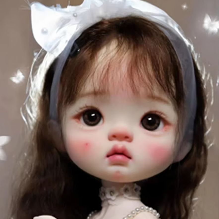 Just Beauty Makeup - หัวตุ๊กตาเรซิ่น Amber Girl, หัวแต่งหน้าสวยงาม, แค่หัวตุ๊กตา SD