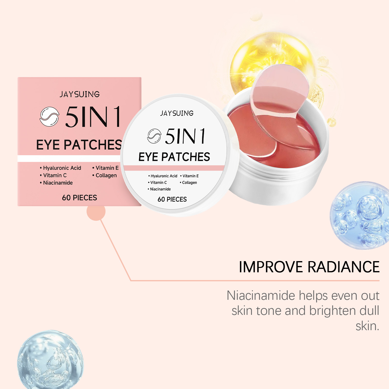 เจย์ซูอิง แผ่นมาส์กใต้ตา 5-in- - Collagen Eye Patch บทวิจารณ์และราคา
