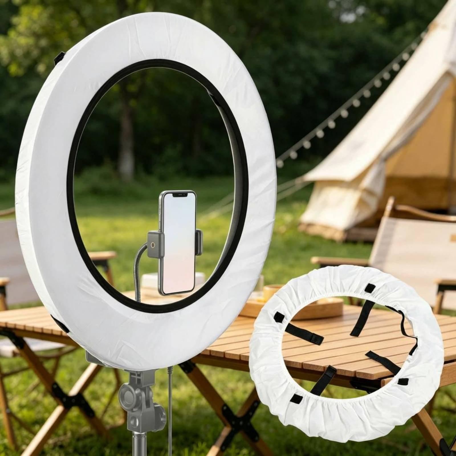 ฝาครอบไฟถ่ายภาพ ผ้าคลุมโคมไฟไน - Led Ring Light บทวิจารณ์และราคา