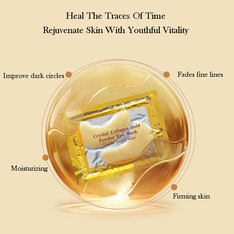 10/20pcs Golden Crystal Collag - Collagen Eye Patch บทวิจารณ์และราคา