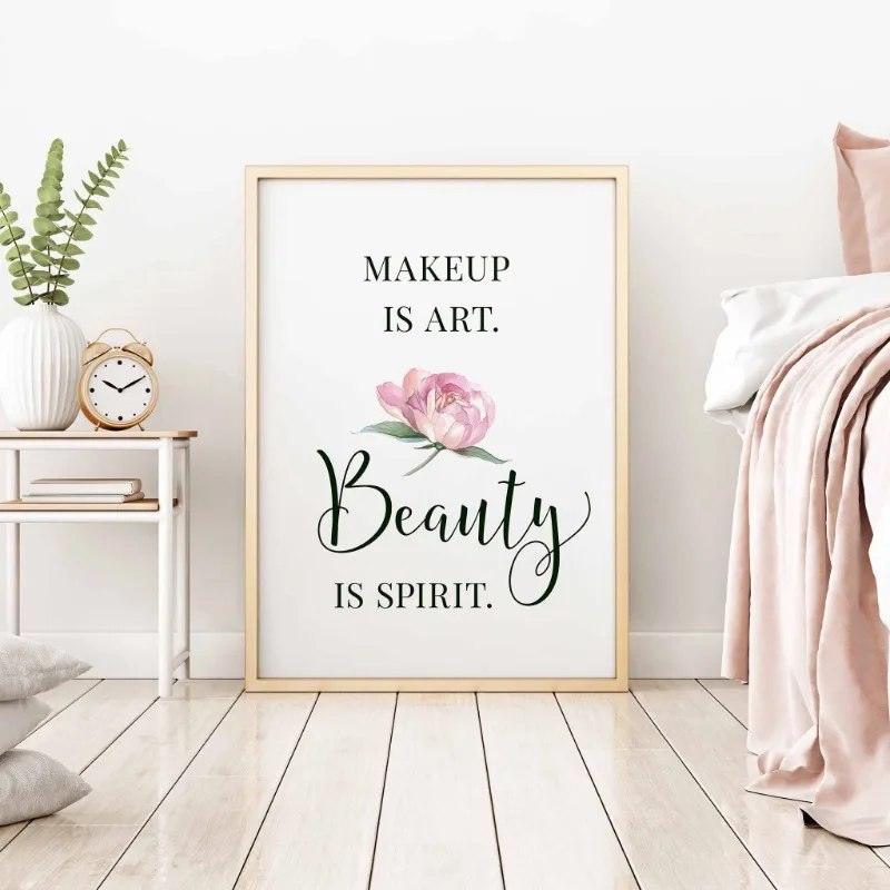 แต่งหน้าคําคมโปสเตอร์Eyelashคิ - Makeup Is Beauty Quotes บทวิจารณ์และราคา