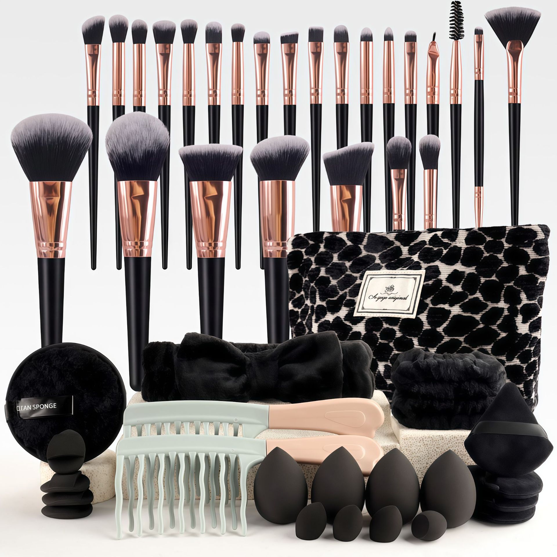 ชุดแปรงแต่งหน้าสไตล์หรูหรา ชุด - Beauty Makeup Tools Set บทวิจารณ์และราคา