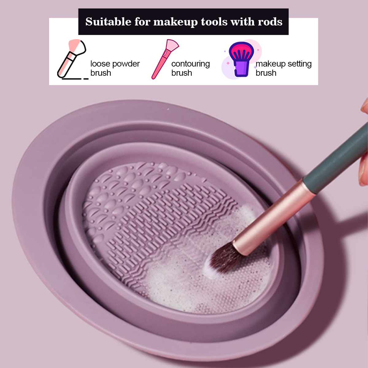 แปรงแต่งหน้าซิลิโคน ชามทำความส - Beauty Makeup Wholesale บทวิจารณ์และราคา