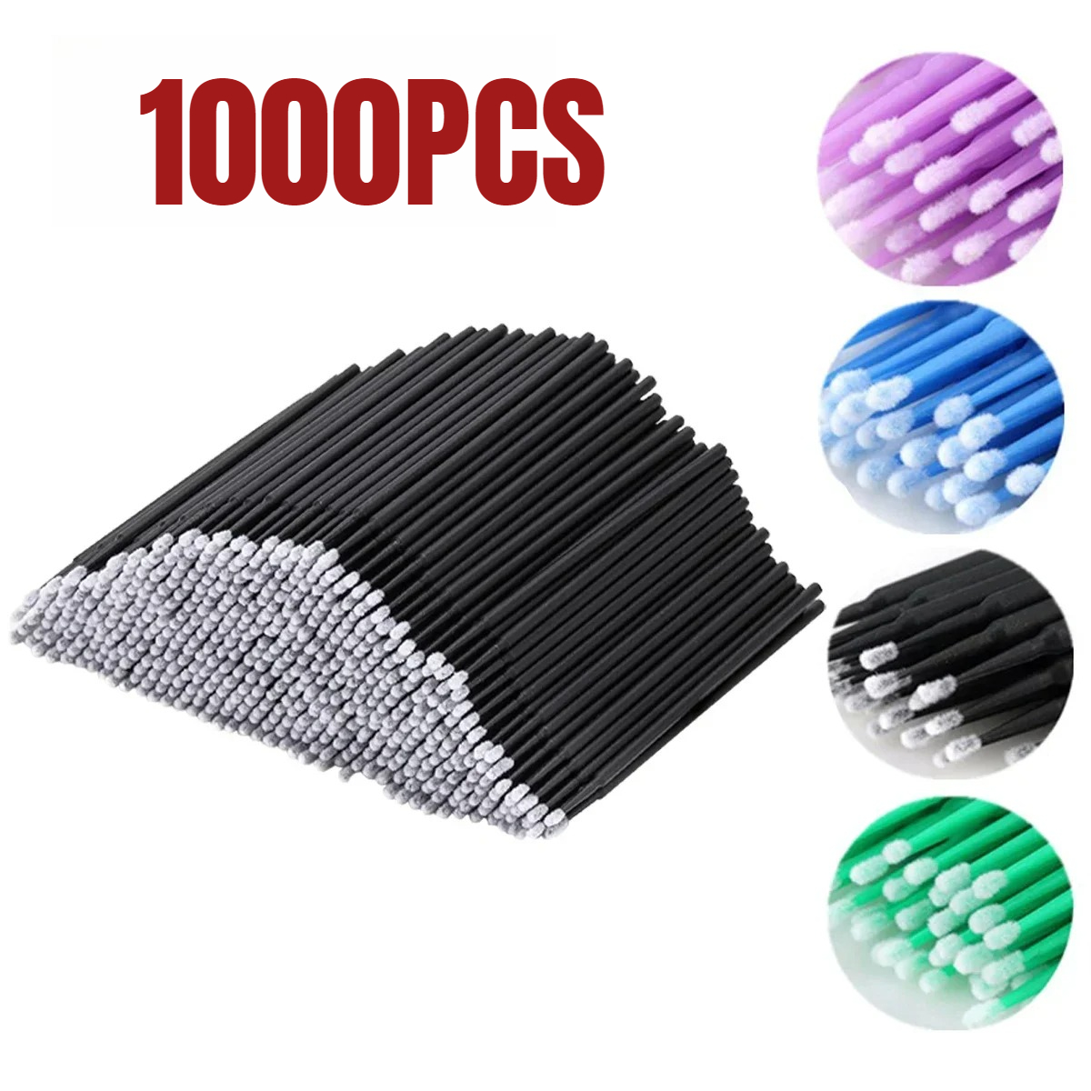 1000/500PCS แปรงทําความสะอาดขน - Beauty Makeup Wholesale บทวิจารณ์และราคา