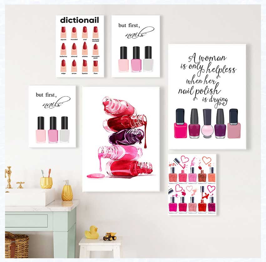 โปสเตอร์ศิลปะและภาพพิมพ์ ของขว - Makeup Is Beauty Quotes บทวิจารณ์และราคา