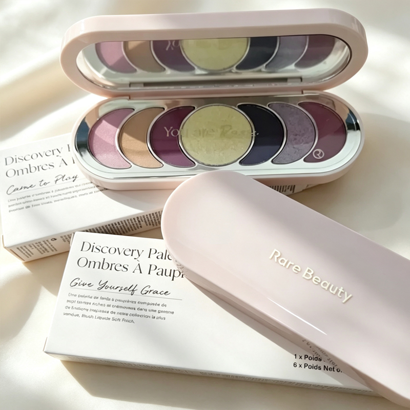 อายแชโดว์สุดหรู แผ่นอายแชโดว์ป - Rare Beauty Makeup Highlighter บทวิจารณ์และราคา