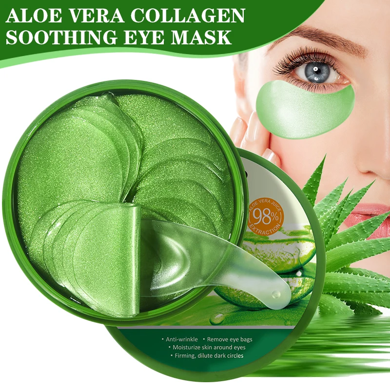 60pcs Aloe Vera Collagen Eye M - Collagen Eye Patch บทวิจารณ์และราคา
