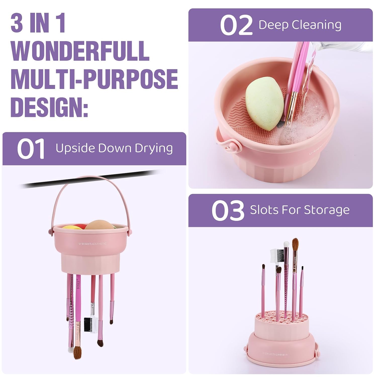 ชุดอุปกรณ์ทำความสะอาดแปรงแต่งห - Beauty Makeup Tools Set บทวิจารณ์และราคา
