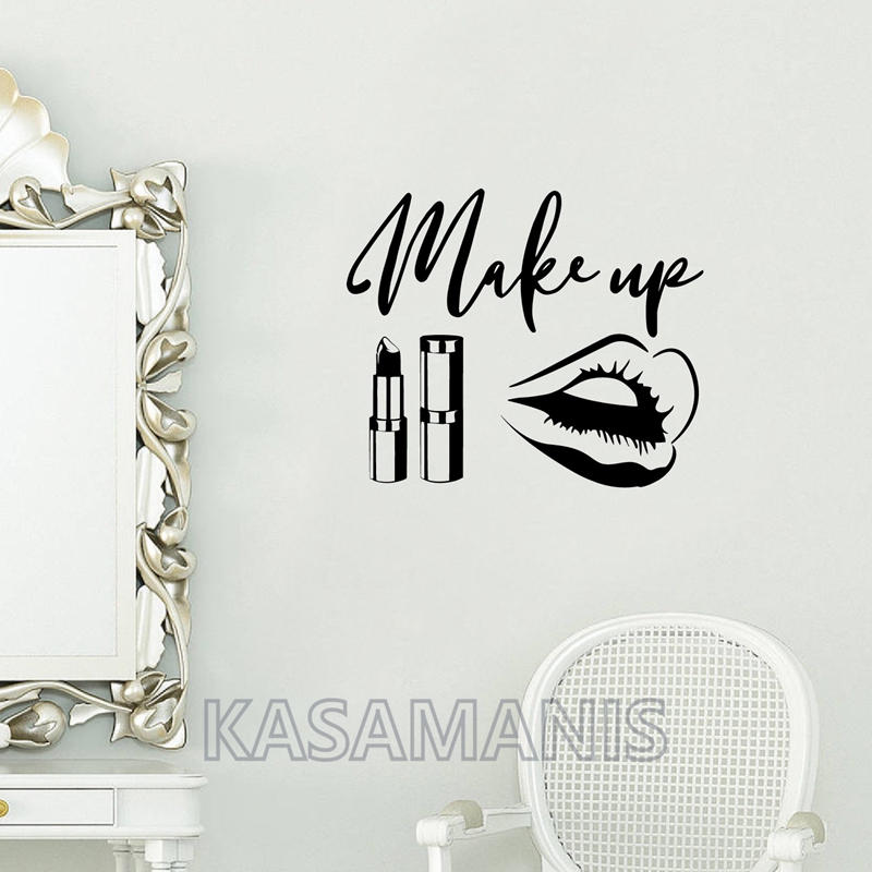 แต่งหน้า Wall Art Decals ความง - Makeup Is Beauty Quotes บทวิจารณ์และราคา