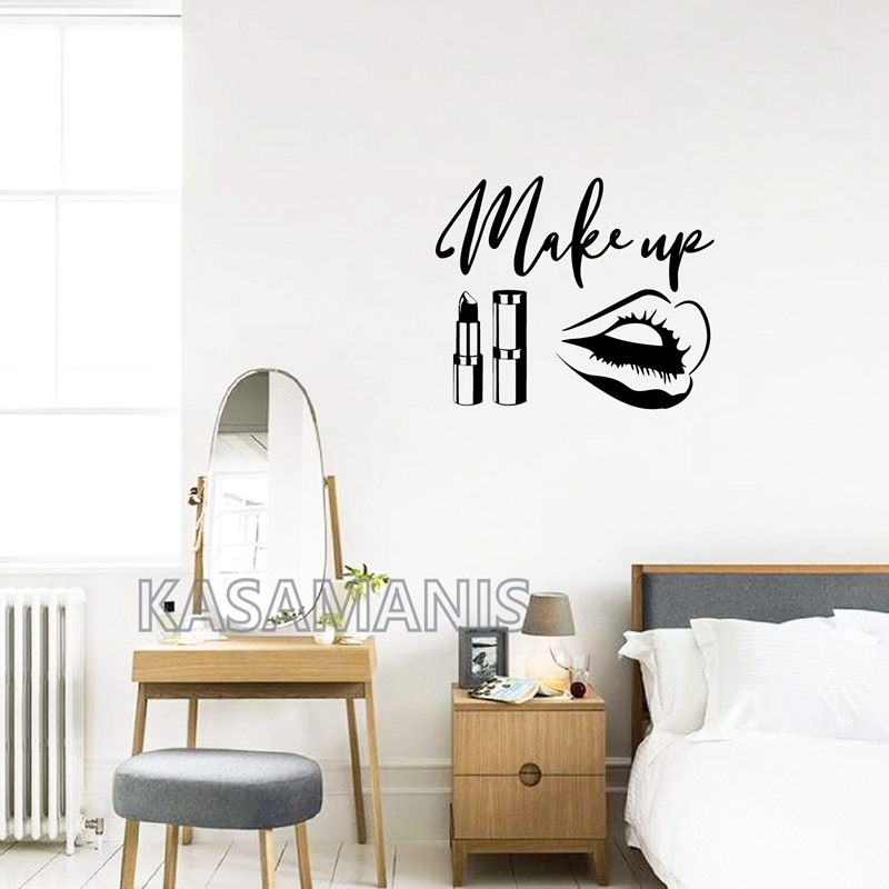 แต่งหน้า Wall Art Decals ความง - Makeup Is Beauty Quotes บทวิจารณ์และราคา