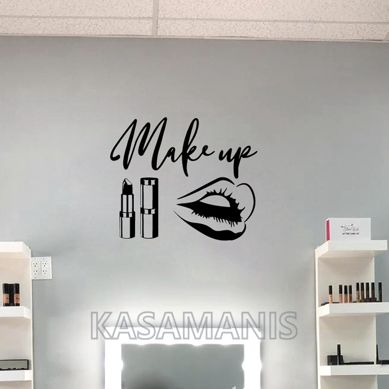 แต่งหน้า Wall Art Decals ความง - Makeup Is Beauty Quotes บทวิจารณ์และราคา
