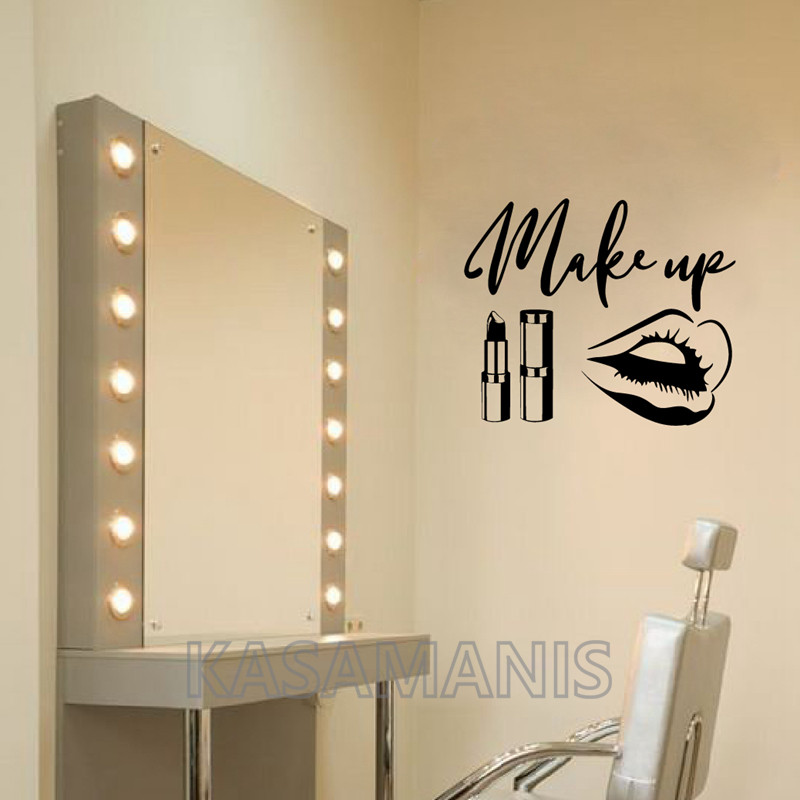 แต่งหน้า Wall Art Decals ความง - Makeup Is Beauty Quotes บทวิจารณ์และราคา